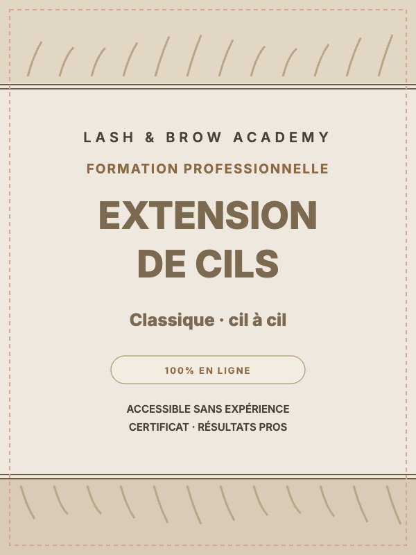 Formation Extension de Cils — Classique cil à cil